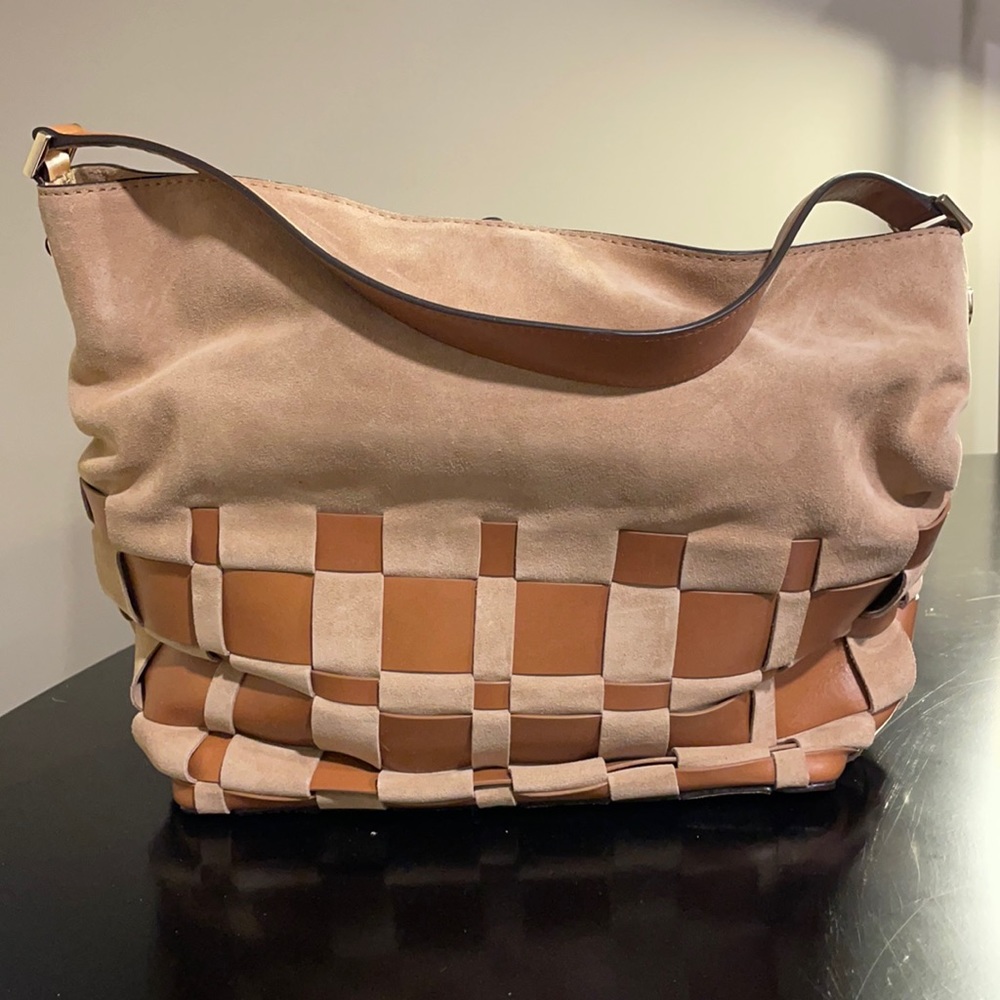 Michael Kors suede handbag - Picture 1 of 3